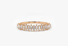 Baguette Diamond Half Eternity Ring
