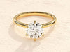 Six-Prong Moissanite Solitaire Ring