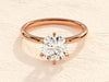 Six-Prong Moissanite Solitaire Ring